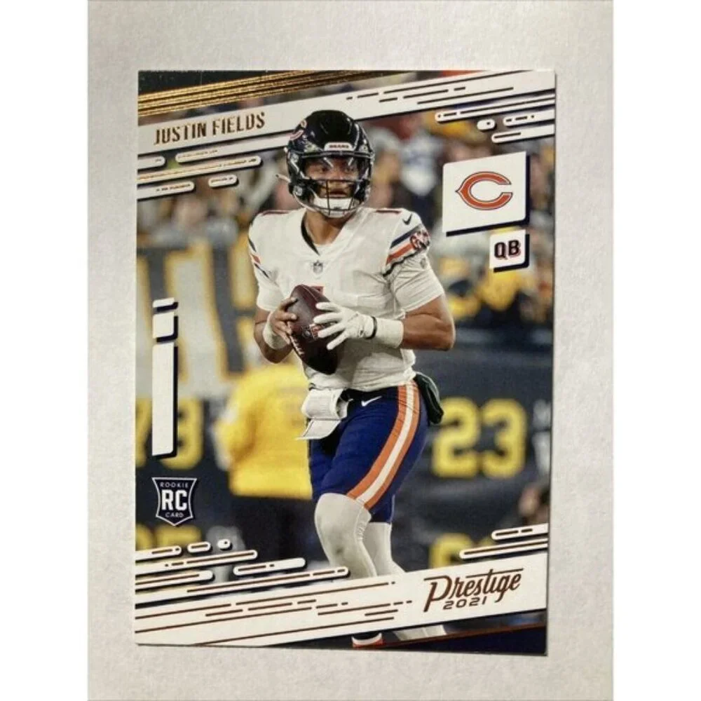 Justin Fields 2021 Panini Prestige RC #203 Steelers Bronze Foil Rookie
